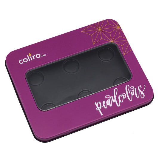 Coliro Metal Box for 6 Pearlcolors, Purple